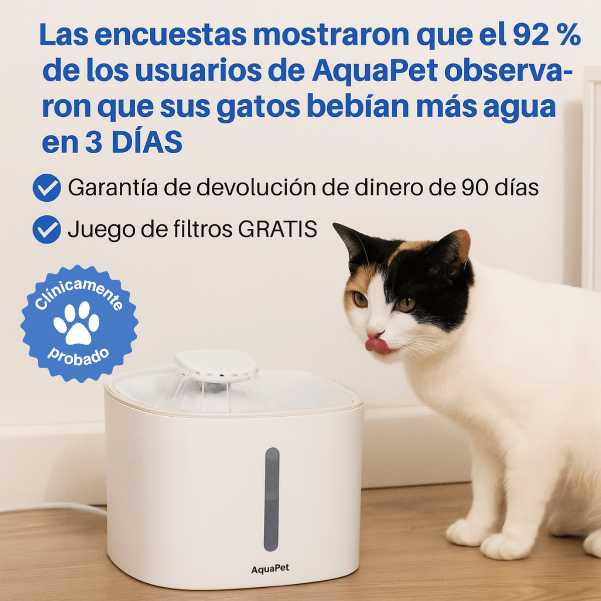 Dale a tu gato años de vida saludable extra con AquaPet