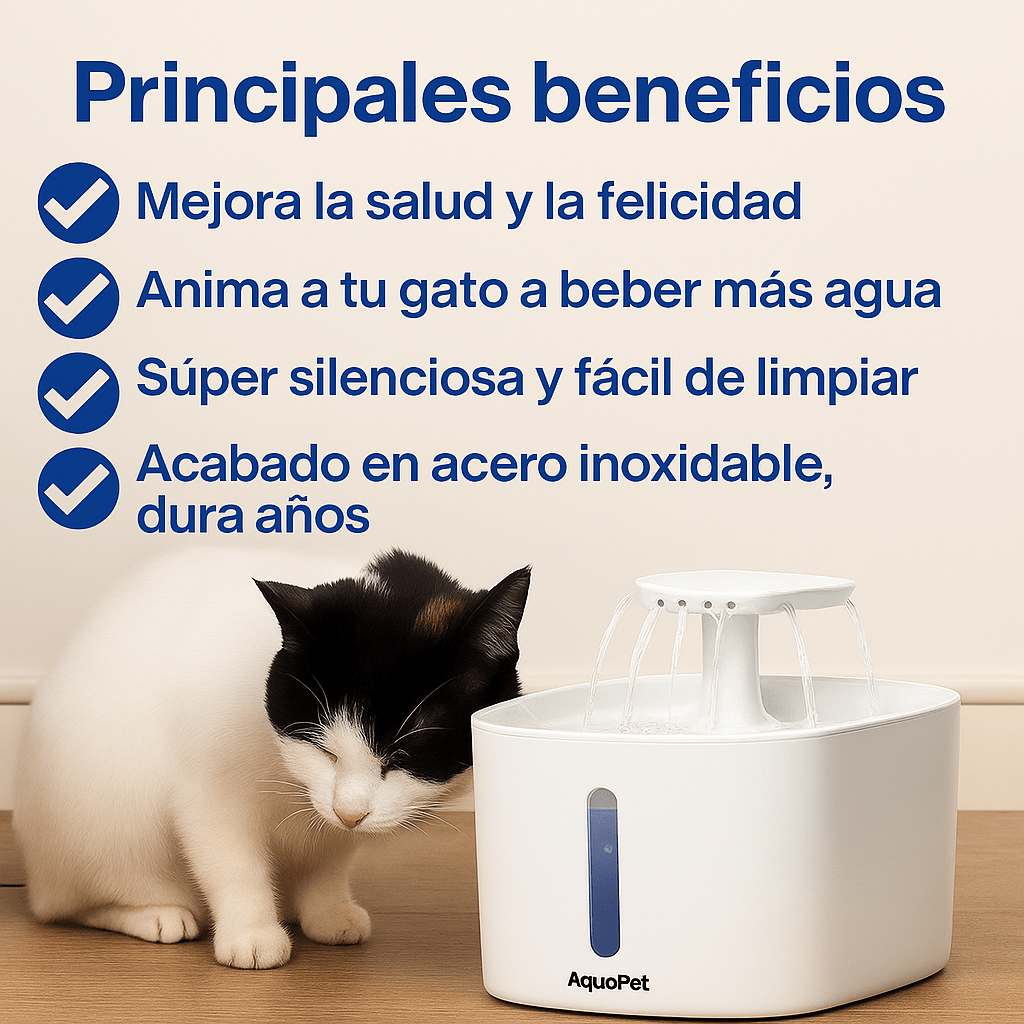 Dale a tu gato años de vida saludable extra con AquaPet