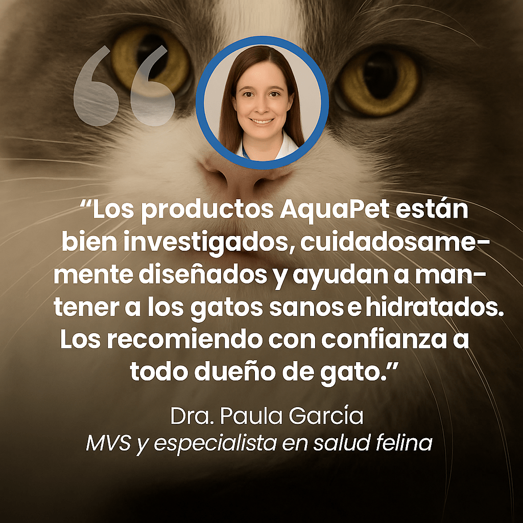Dale a tu gato años de vida saludable extra con AquaPet
